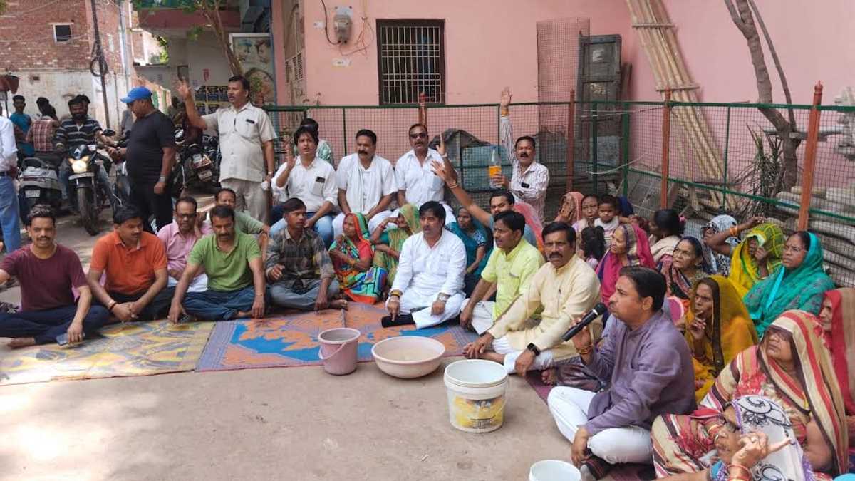 गंदे पानी पर राजनीति कर प्रद्युम्न सिंह तोमर चुनाव जीते, अब कहाँ हैं : सुनील शर्मा